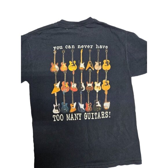 Play in Guitar Graphic Gildan Ultra Cotton Black T-Shirt Unisex Size‎ L - Picture 1 of 9